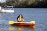 Girl canoeing on the Murray River at Mildura