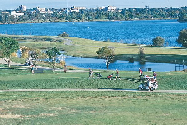 Burswood Golf Course and the Swan River