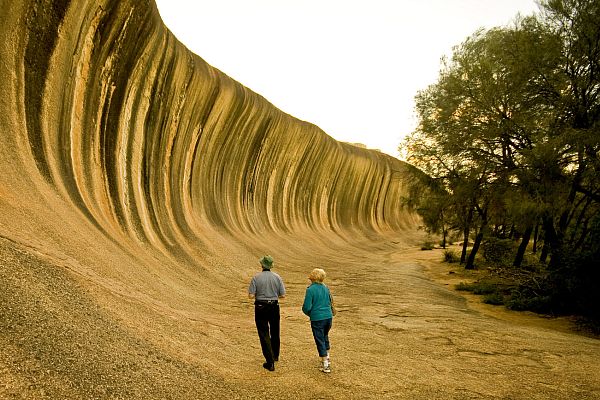 Couple at Wave Rock
